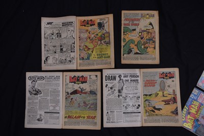 Lot Collection of twenty-three 1960s DC comics featuring Batman