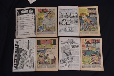 Lot Collection of twenty-three 1960s DC comics featuring Batman