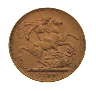 Lot 221 - Queen Victoria gold sovereign, 1899