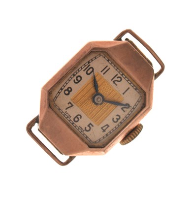 Lot 178 - Lady's 1930s 9ct gold watch head
