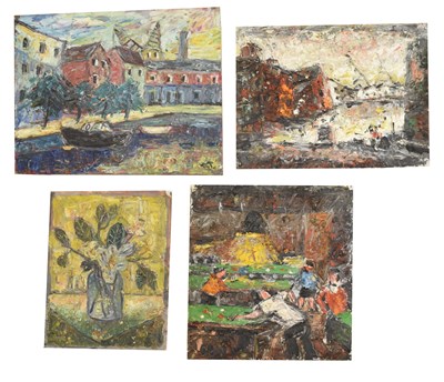 Lot 441 - Barrington Tabb (British, 1934-2022) - Four oils on board