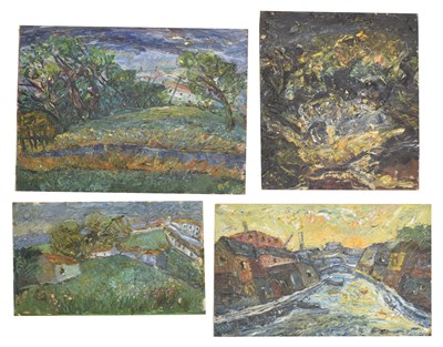 Lot 442 - Barrington Tabb (British, 1934-2022) - Four oils on board