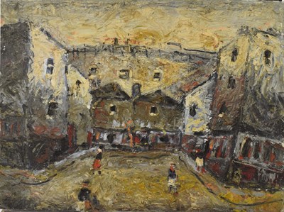Lot 431 - Barrington Tabb (British, 1934-2022) - Oil on board - 'Albion Pub... Clifton'