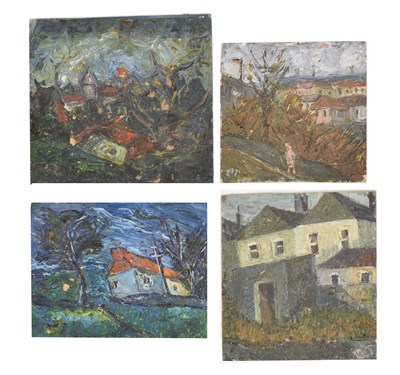 Lot 444 - Barrington Tabb (British, 1934-2022) - Four oils on board
