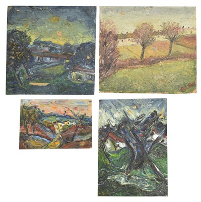 Lot 445 - Barrington Tabb (British, 1934-2022) - Four oils on board