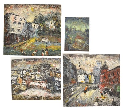 Lot 446 - Barrington Tabb (British, 1934-2022) - Four oils on board