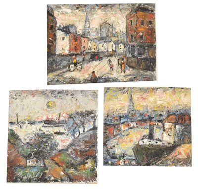 Lot 440 - Barrington Tabb (British, 1934-2022) - Three oils on board
