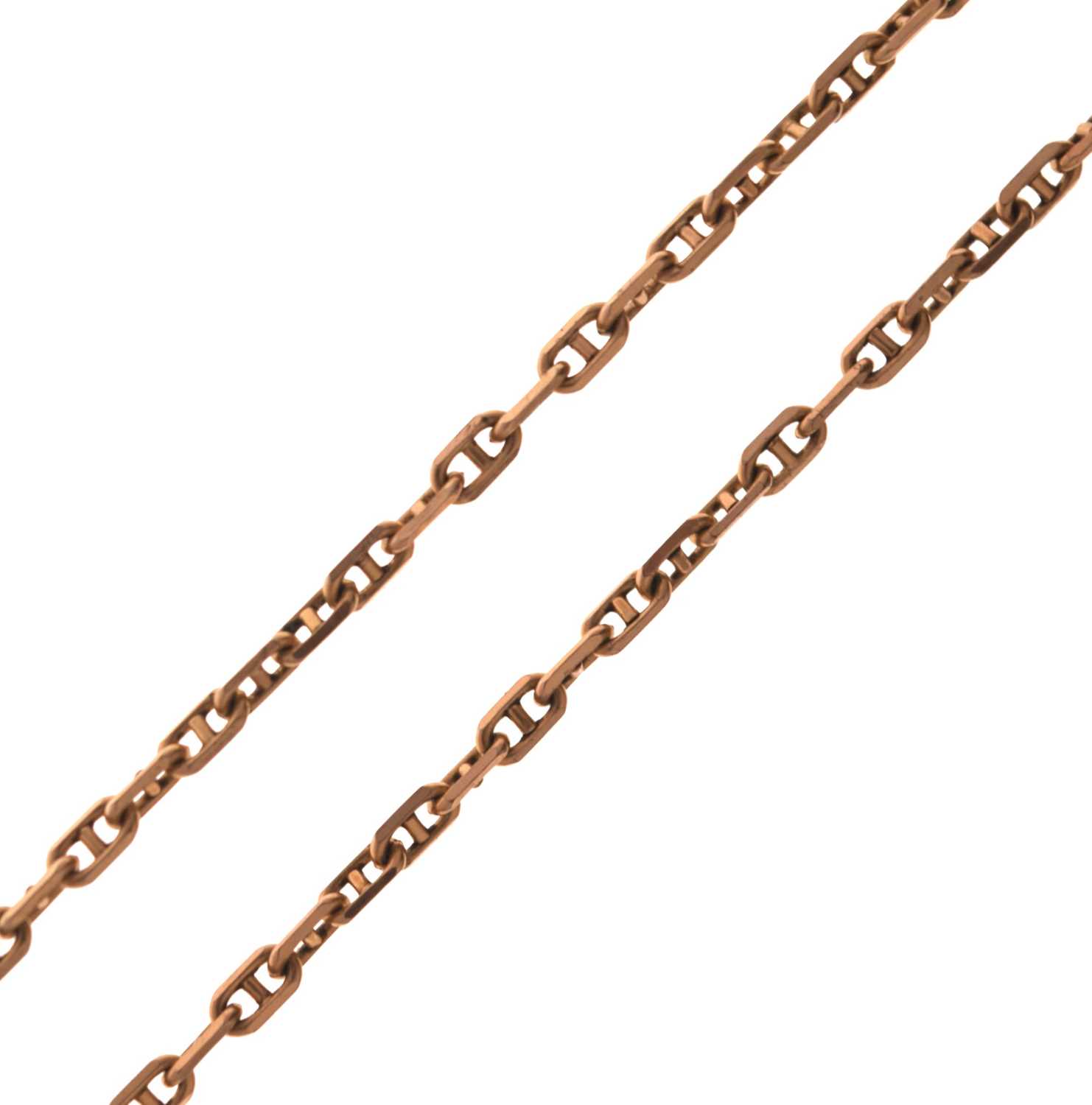 Lot 86 - 9ct gold fancy link chain