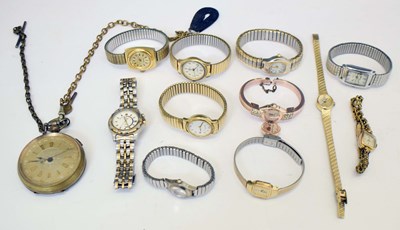 Lot 181 - Collection of fashion watches and a pocket watch