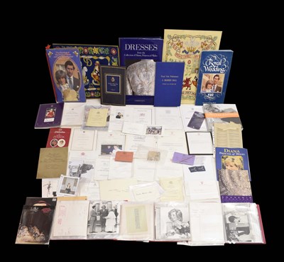 Lot 262 - Large archive and collection of items relating to Diana, Princess of Wales