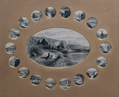 Lot 511 - Late 19th century English school - En-grisaille watercolours - Views in Bristol, Bath