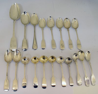 Lot 212 - Quantity of Victorian silver flatware