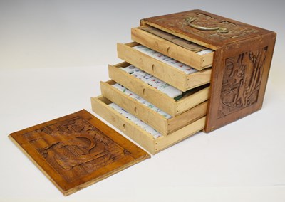 Lot 457 - Chinese mahjong set