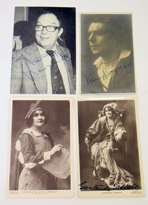 Lot 341 - Eric Morecombe signed postcard, and three vintage postcards