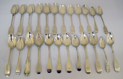 Lot 214 - Collection of Georgian teaspoons