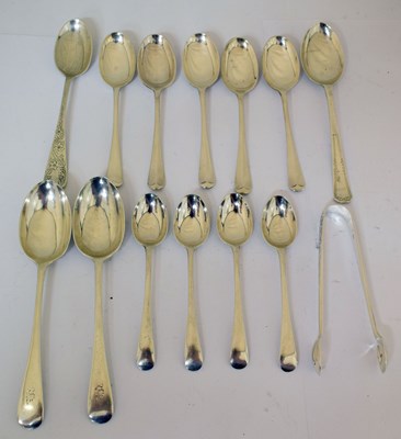 Lot 215 - Collection of 20th century silver teaspoons, etc
