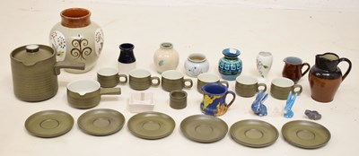 Lot 412 - Denby pottery vase designed by Glyn Colledge, etc