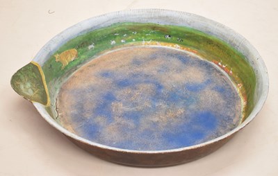 Lot 624 - Large 20th century metal pan