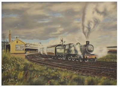 Lot 501 - John Willis (20th century) - Oil on board - Steam train