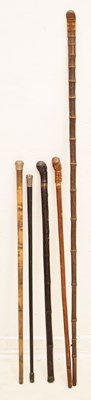 Lot 275 - Collection of walking sticks / canes
