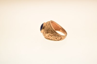 Lot 15 - United States Navy 9ct gold ring