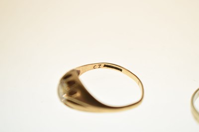 Lot 23 - Four 9ct gold dress rings (a/f)