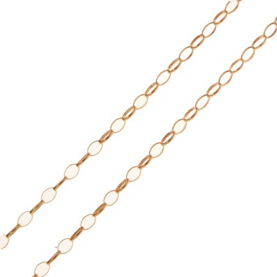 Lot 90 - 9ct gold belcher link necklace