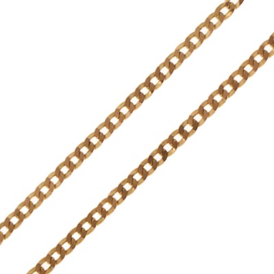 Lot 92 - 9ct gold filed curb link necklace