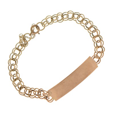 Lot 115 - 9ct gold identity bracelet