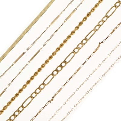 Lot 109 - Assorted 9ct gold and yellow metal jewellery (a/f)