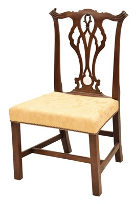 Lot 561 - George III mahogany dining chair