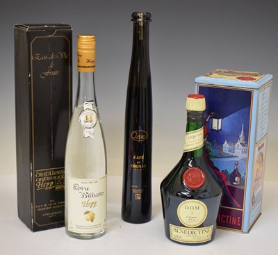 Lot 378 - Benedictine, Café au Cognac, and Poire Williams Hepp Eau-de-Vie de Fruits