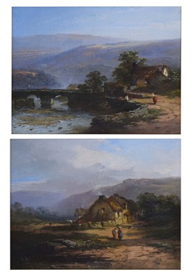 Lot 496 - Attibuted to William Pitt (fl. 1851-1890) - Pair of oils on canvas