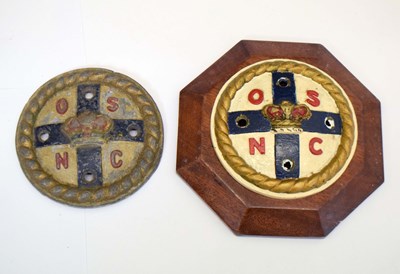 Lot 325 - Orient Steam Navigation Company (OSNC) - Two lead boat badges