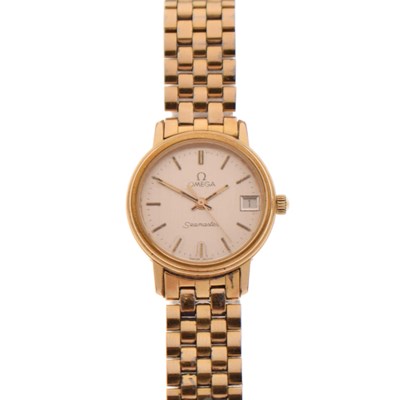 Lot 179 - Omega - Lady's Seamaster two-tone stainless steel bracelet watch