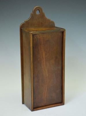 Lot 288 - Early 19th century mahogany candle box