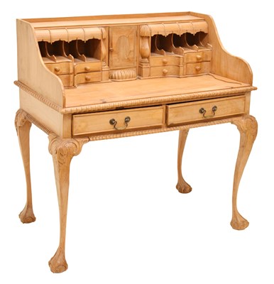 Lot 559 - Pine 'Carlton House' style desk, modern in 18th century taste