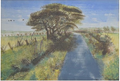 Lot 508 - Neil Meacher (1934-2010) - Watercolour - 'Picnic Place, Exmoor'