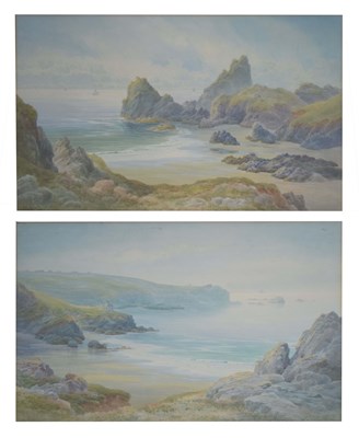 Lot 504 - Claude M. Hart (1869-1952) - Two watercolours - Kynance Cove