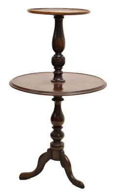 Lot 564 - 19th century mahogany two-tier dumbwaiter