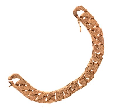 Lot 67 - 9ct gold heavy curb-link bracelet, 59.4g approx