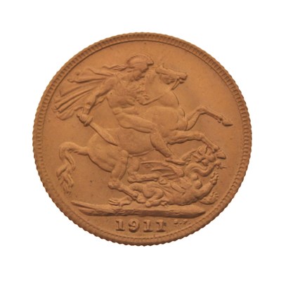 Lot 223 - George V gold sovereign, 1911