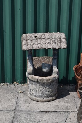Lot 682 - Composition garden wishing well