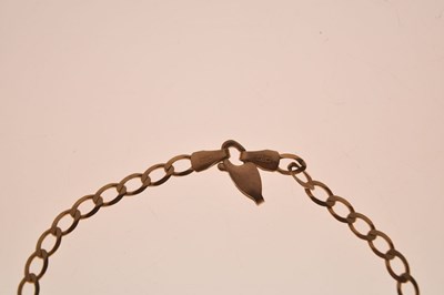 Lot 79 - 9ct gold curb link necklace and bracelet