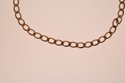 Lot 79 - 9ct gold curb link necklace and bracelet
