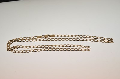 Lot 79 - 9ct gold curb link necklace and bracelet