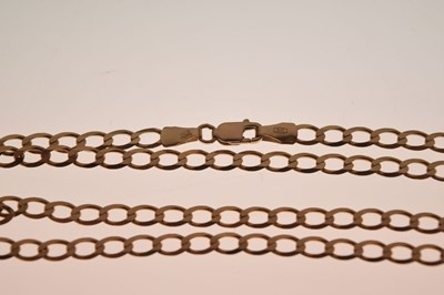 Lot 79 - 9ct gold curb link necklace and bracelet