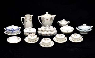 Lot 431 - 20th century Limoges porcelain part breakfast set, etc