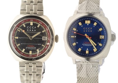 Lot 172 - CCCP - Ref. CP-7075-33 and CP-7090-11 bracelet watches