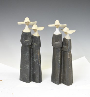Lot 436 - Two Lladro figures of nuns